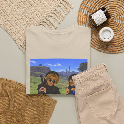Dark Link And Dark Zelda Chilling Campfire Tee