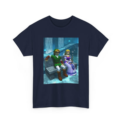 Link And Zelda Chilling In Zora's Domain