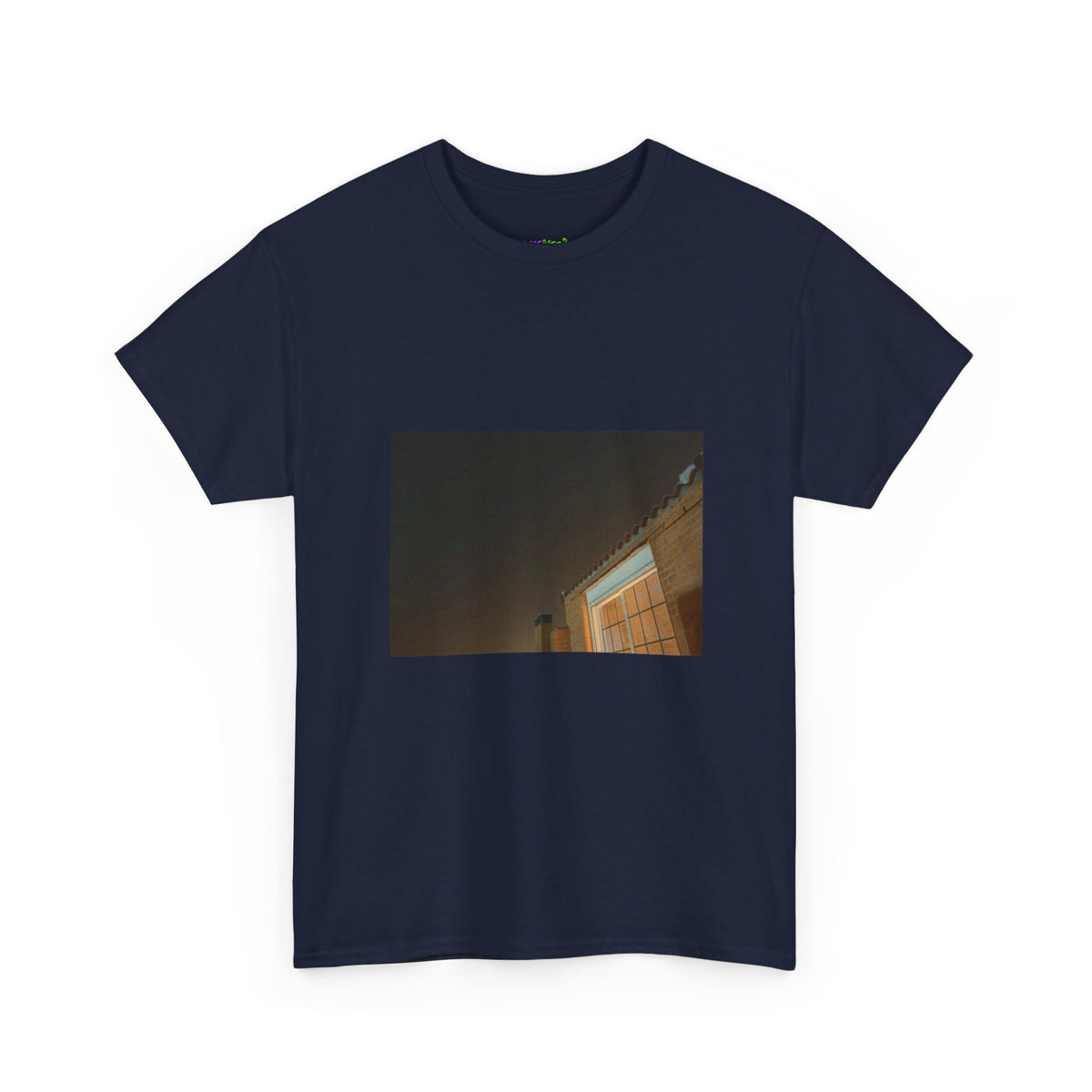 Neon Leaf Whisper Graphic Tee