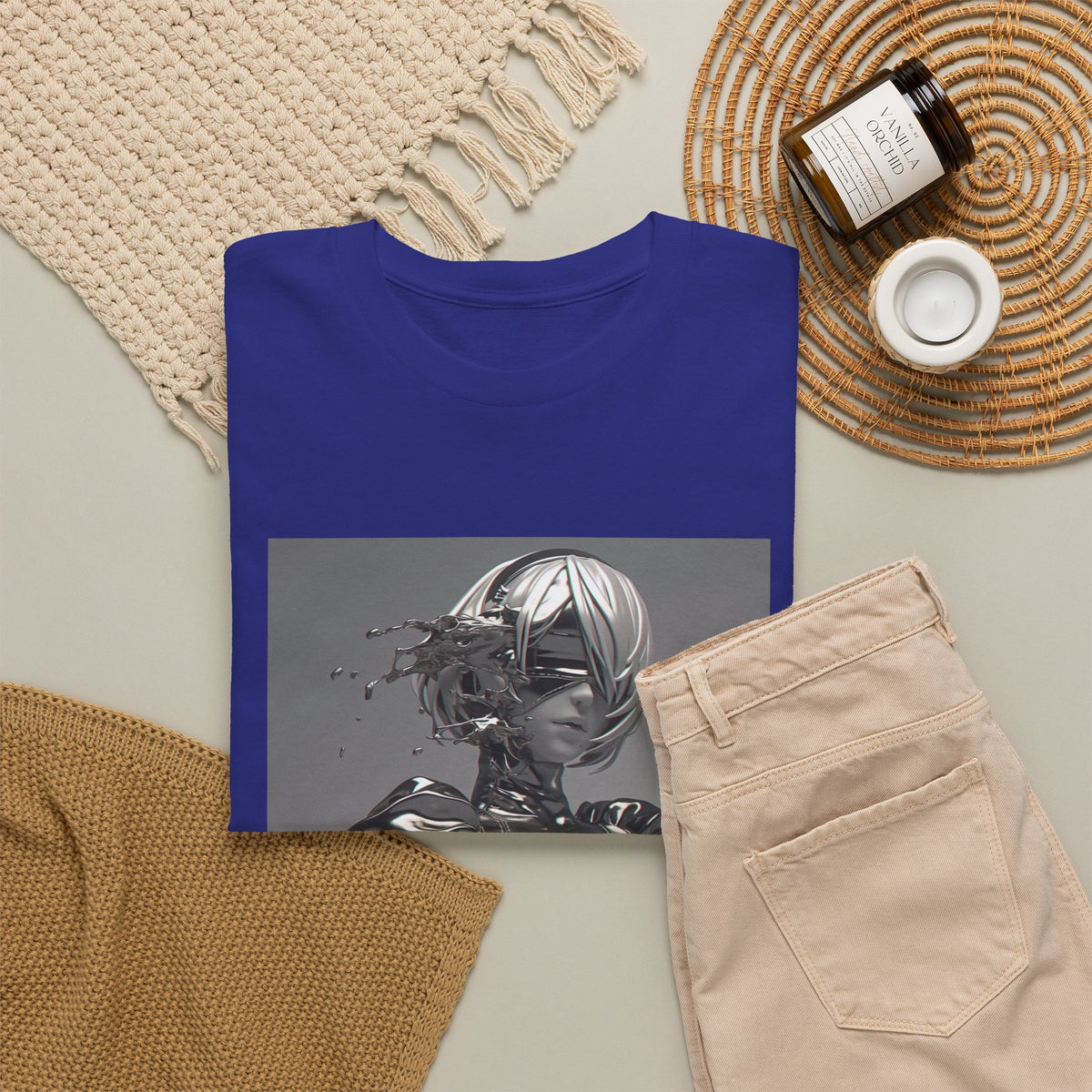 Liquid Chrome Abstract Tee