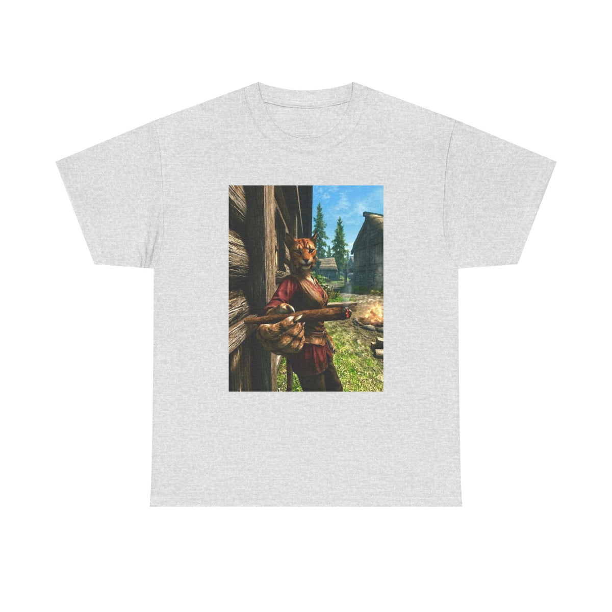 Khajiit Smoking Fat Blunt Tee