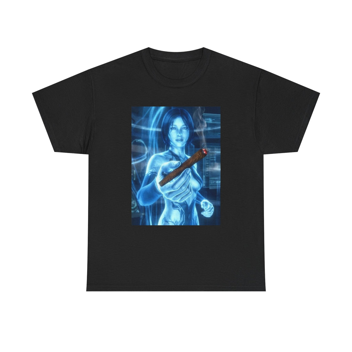 Holographic Babe Passing The Blunt Tee
