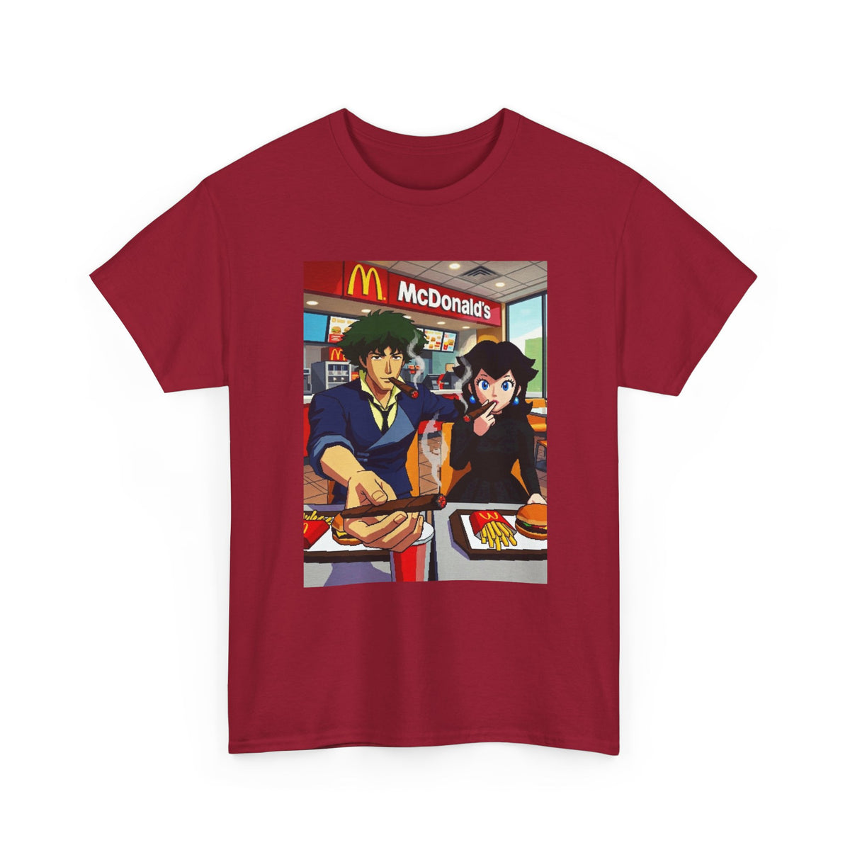 Spike and Bowsette Fast Food Smoke Session Tee