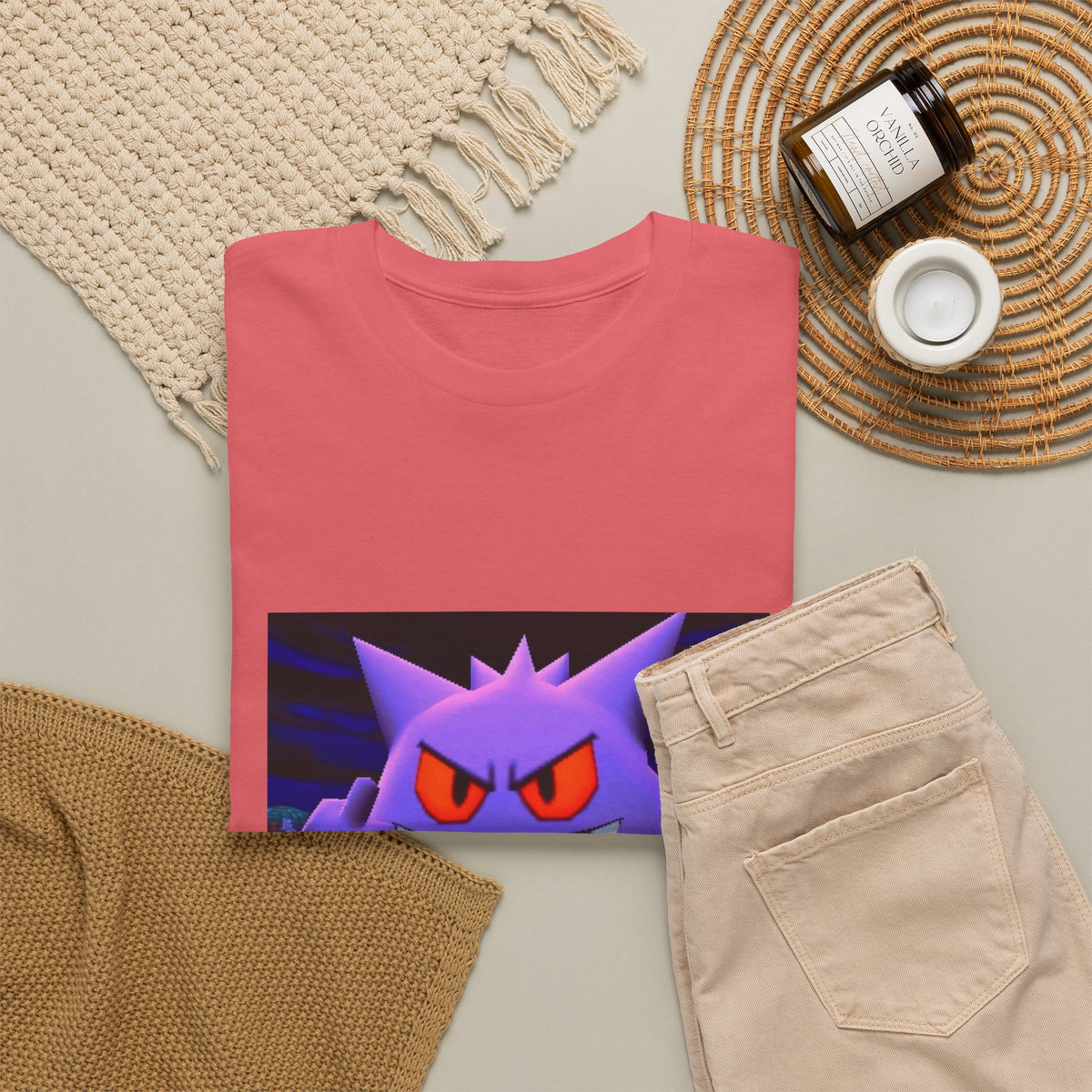 Gengar Flipping The Bird Halloween Tee