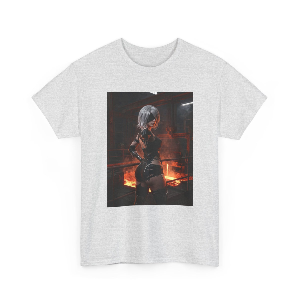 2B Pointing in Fiery Industrial Zone Tee