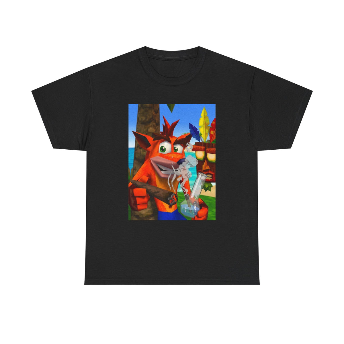 Crash Bandicoot Taking A Hit Tee
