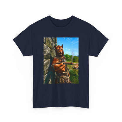 Khajiit Offering Smokin' Cigar Tee