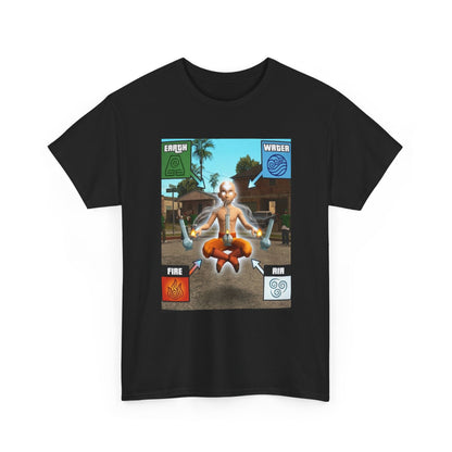 Avatar Aang Element Bending With Bongs Tee