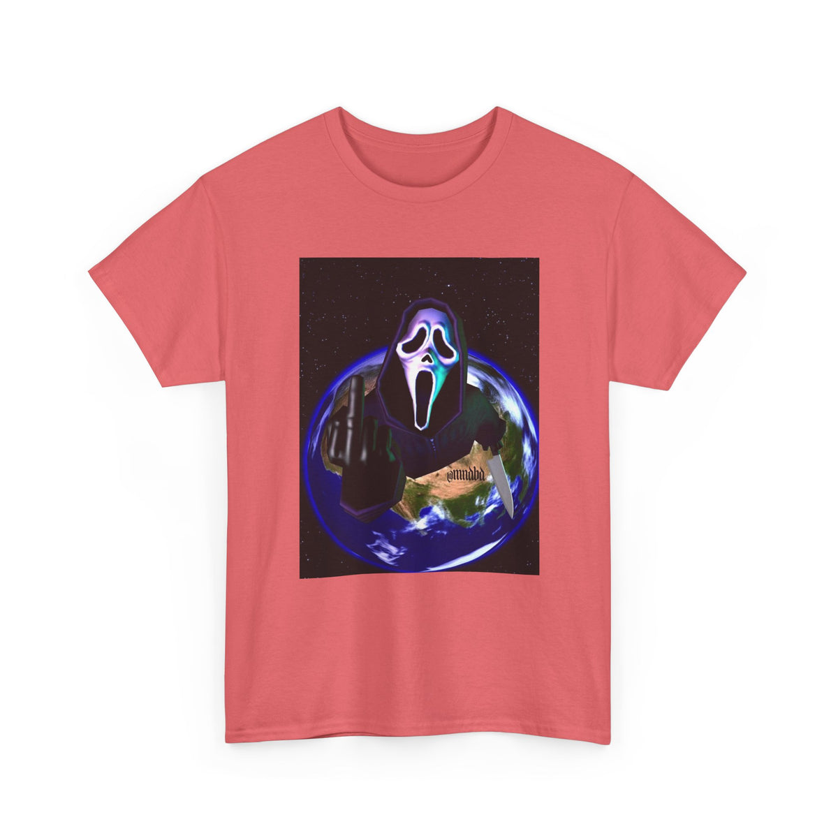 Ghostface Flipping Off The Earth Tee