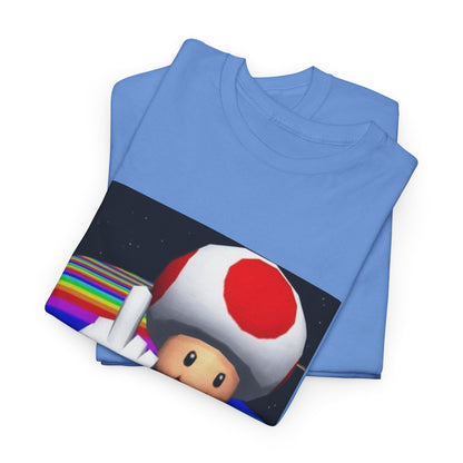 Toad Flipping The Bird On Rainbow Road Tee
