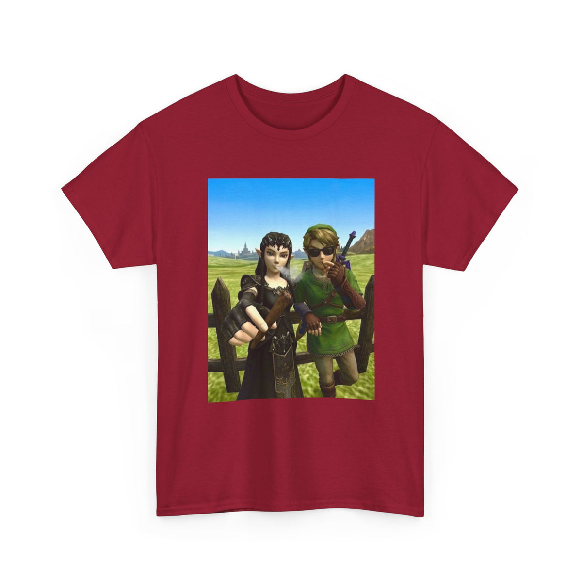 Link And Midna Smoking Blunts Tee