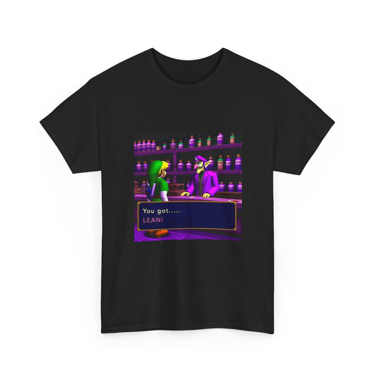 Link Gets Lean From Waluigi Tee