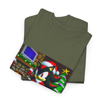 Shadow The Hedgehog Christmas Drip Tee