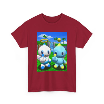 Chao Flipping Off In Paradise Tee