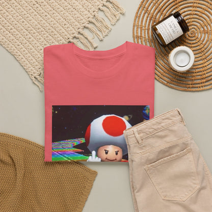 Toad Flipping The Bird On Rainbow Road