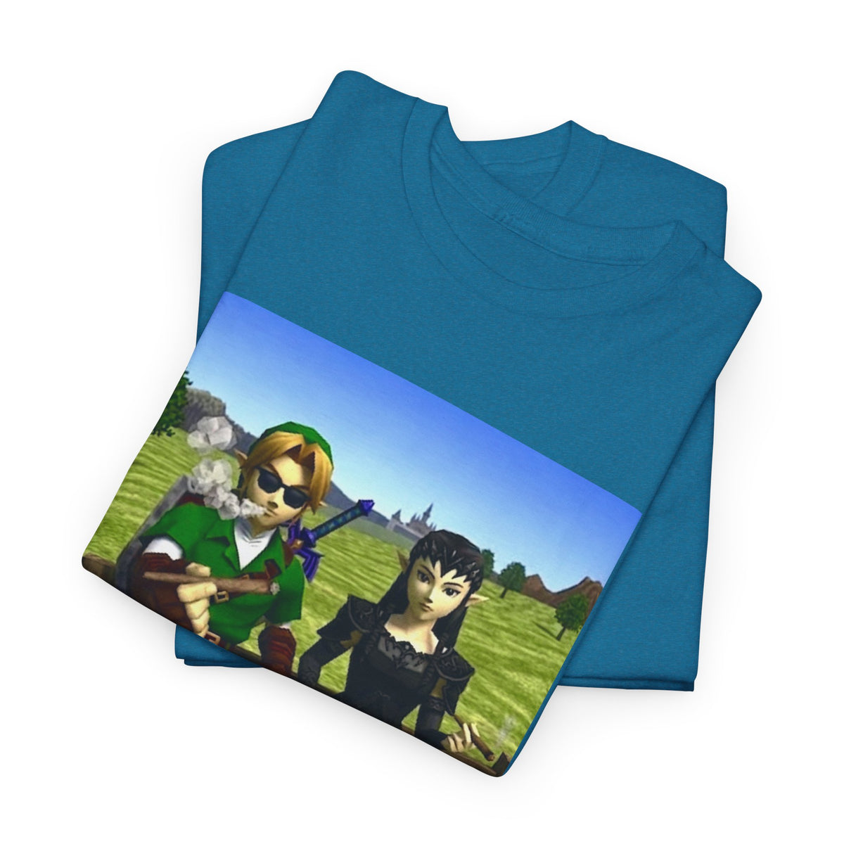 Link And Dark Zelda Smoking Blunts (Design 1)