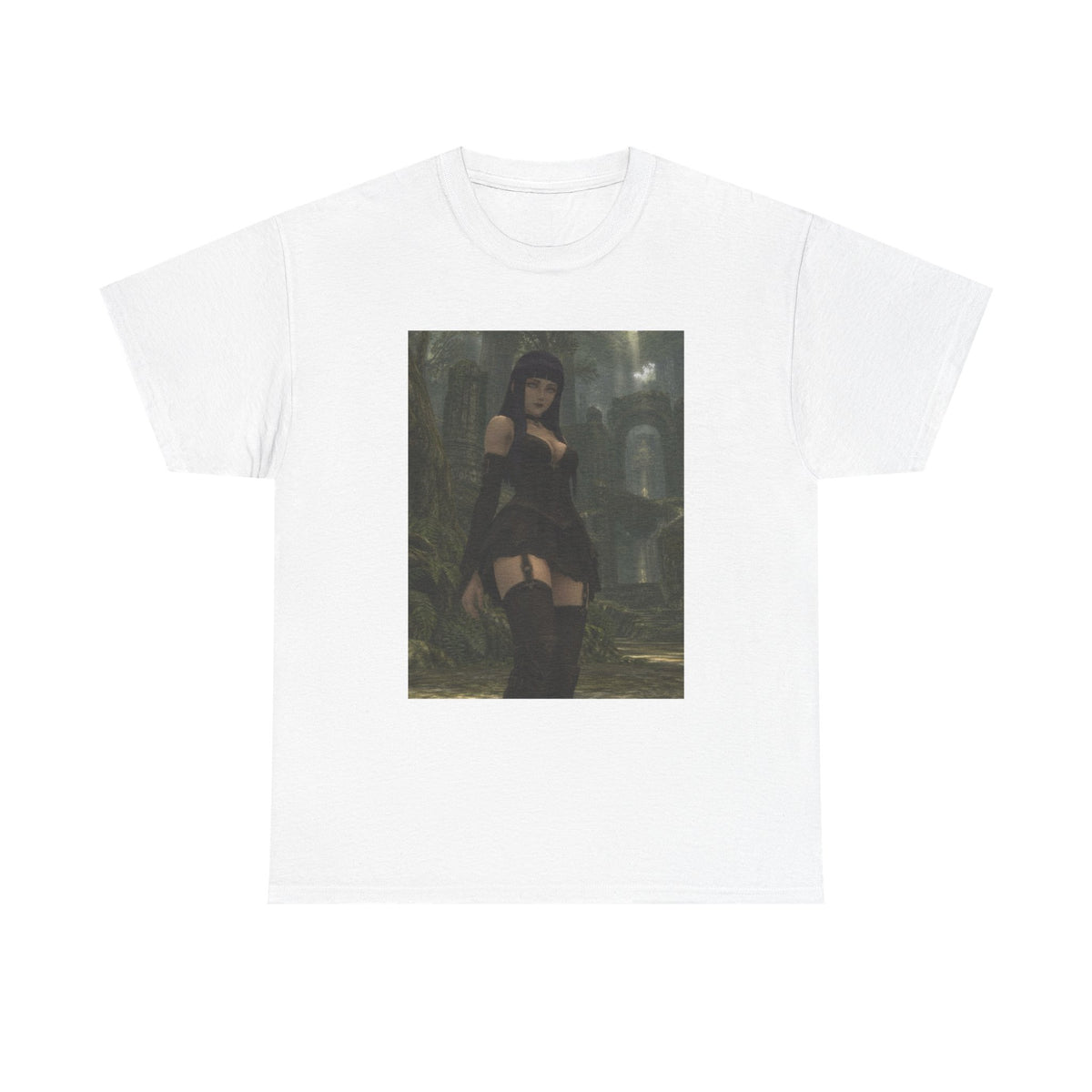 Gothic Byakugan Hinata In Ruined Forest