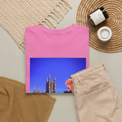 Gothic Princess Peach Gazing At Cathedral