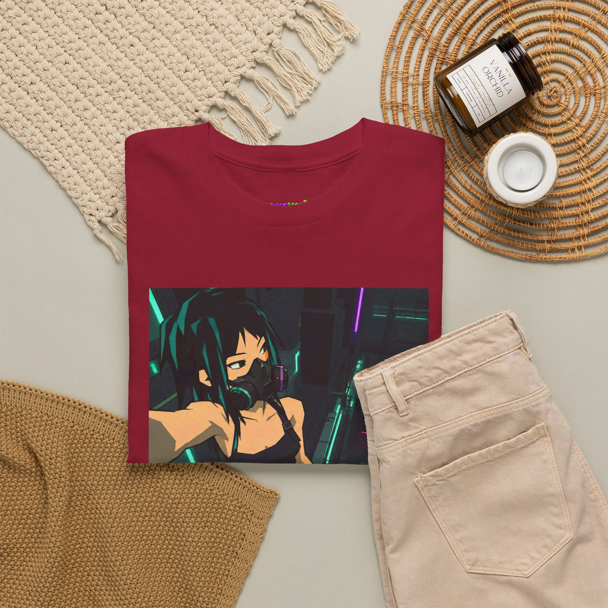 Green Horizon Blur Graphic Tee