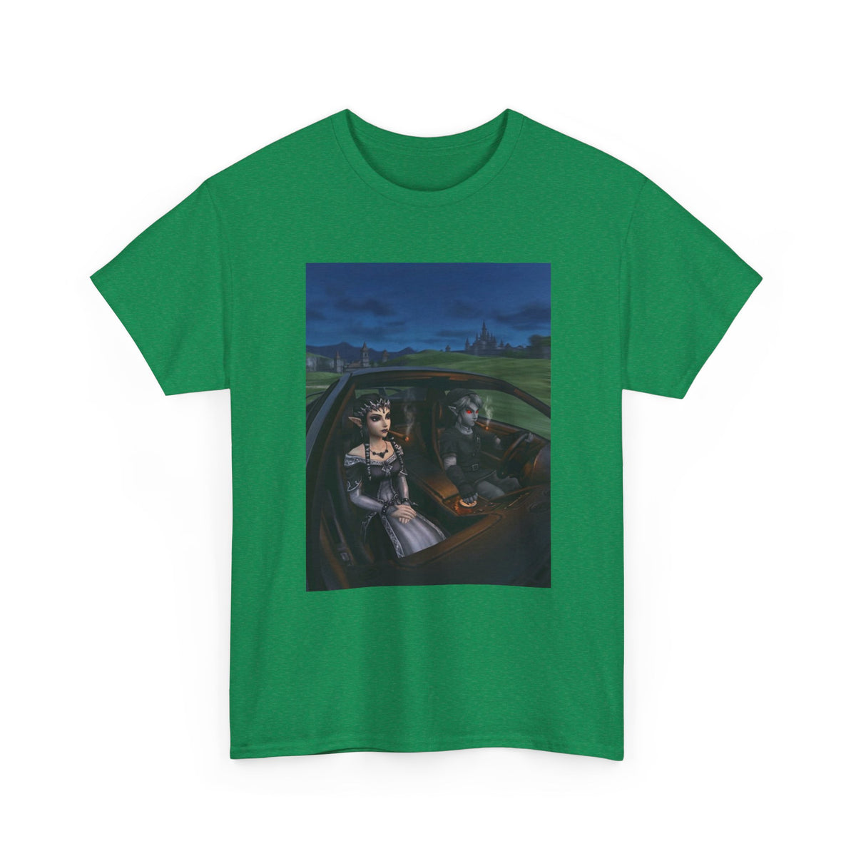 Dark Link And Midna Smoking In Car Tee