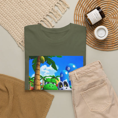 Yoshi And Dry Bones Flipping The Bird Tee (Design 6)