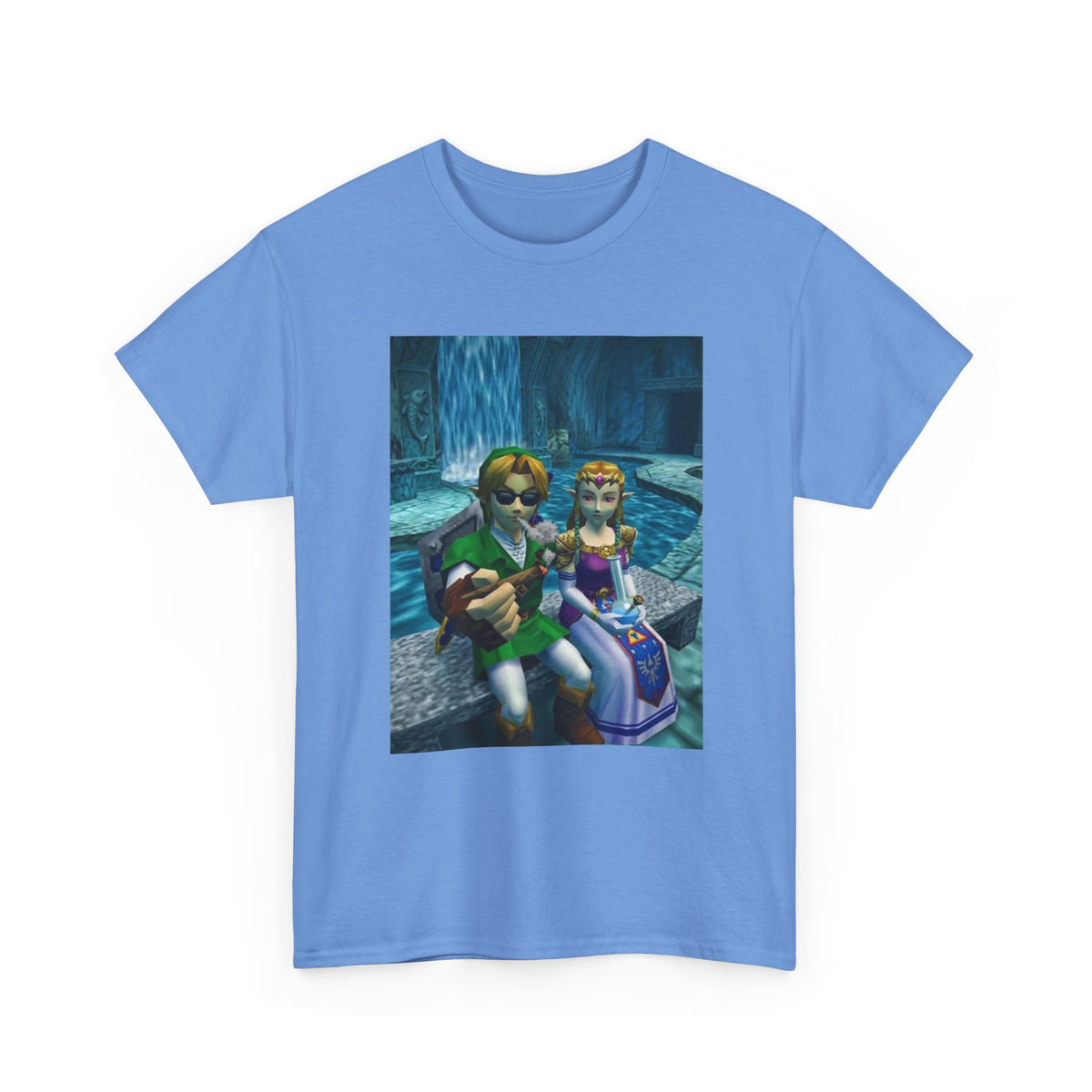 Link and Zelda Chilling and Smoking