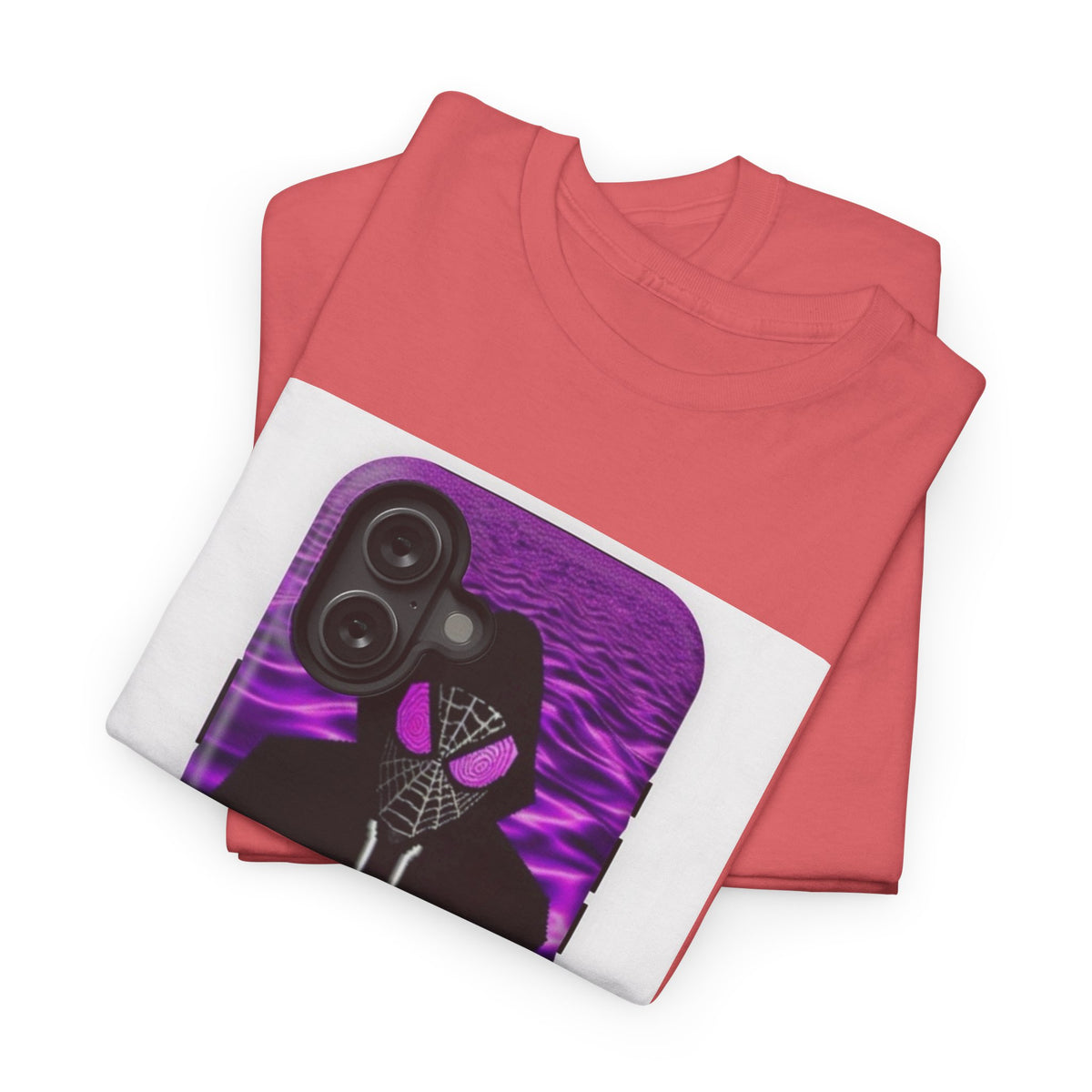 Pixelated Web-Slinger Holding Purple Drink Tee