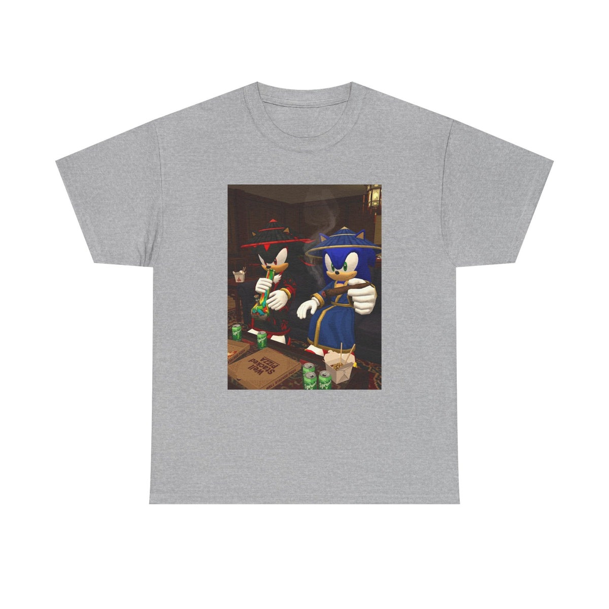 Shadow and Sonic Smoking Chill Tee
