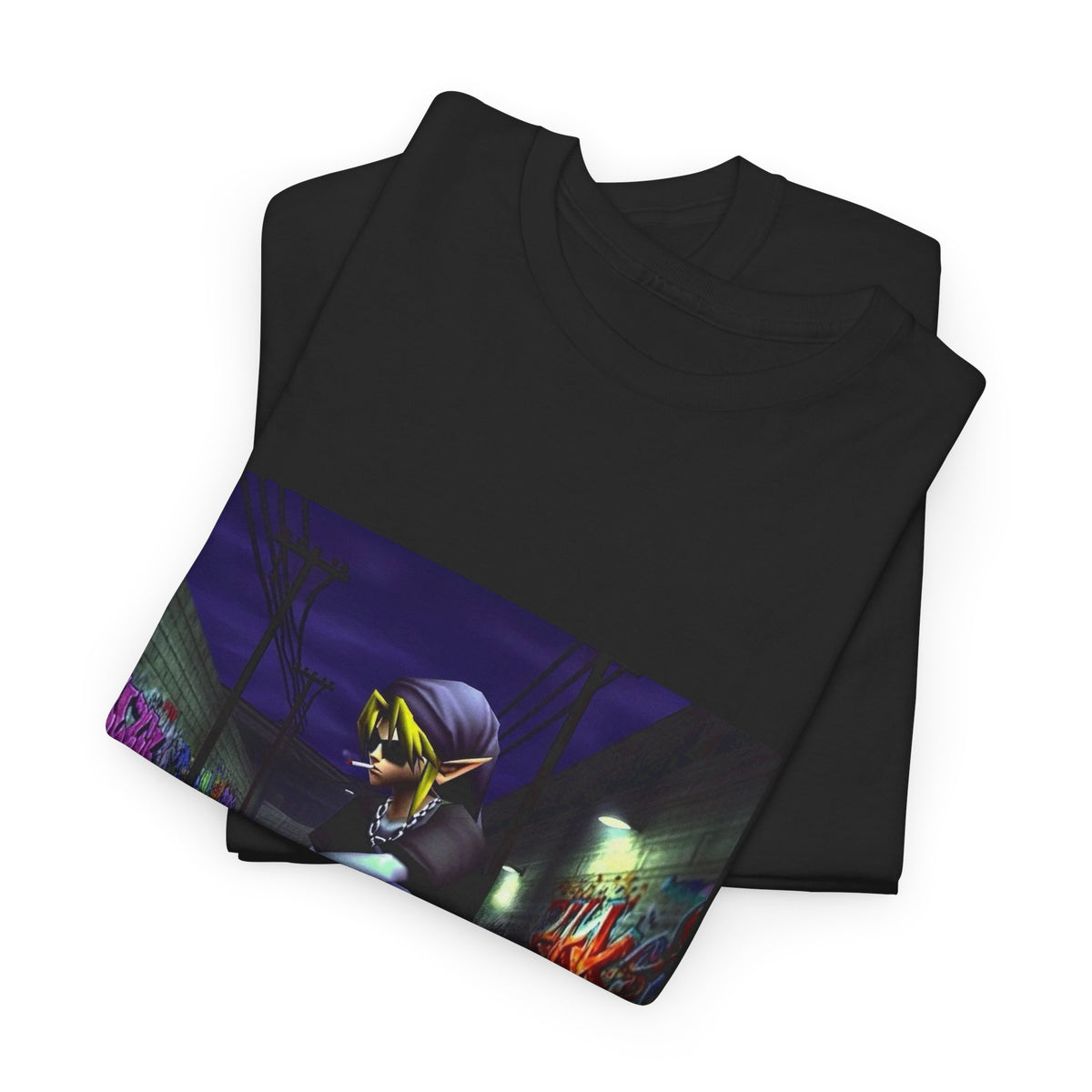 Edgy Link Skater Smoking Alley Tee