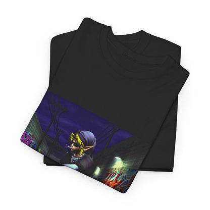 Edgy Link Skater Smoking Alley Tee