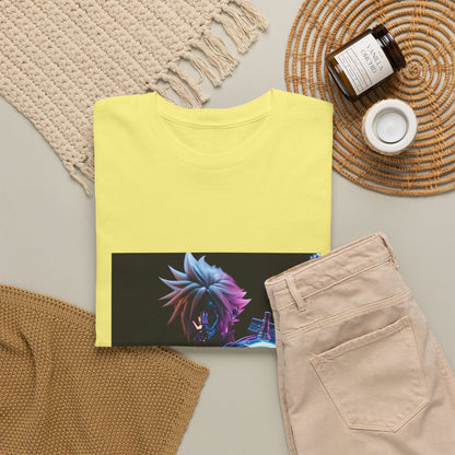 Cyberpunk Warrior With Spiked Hair Tee