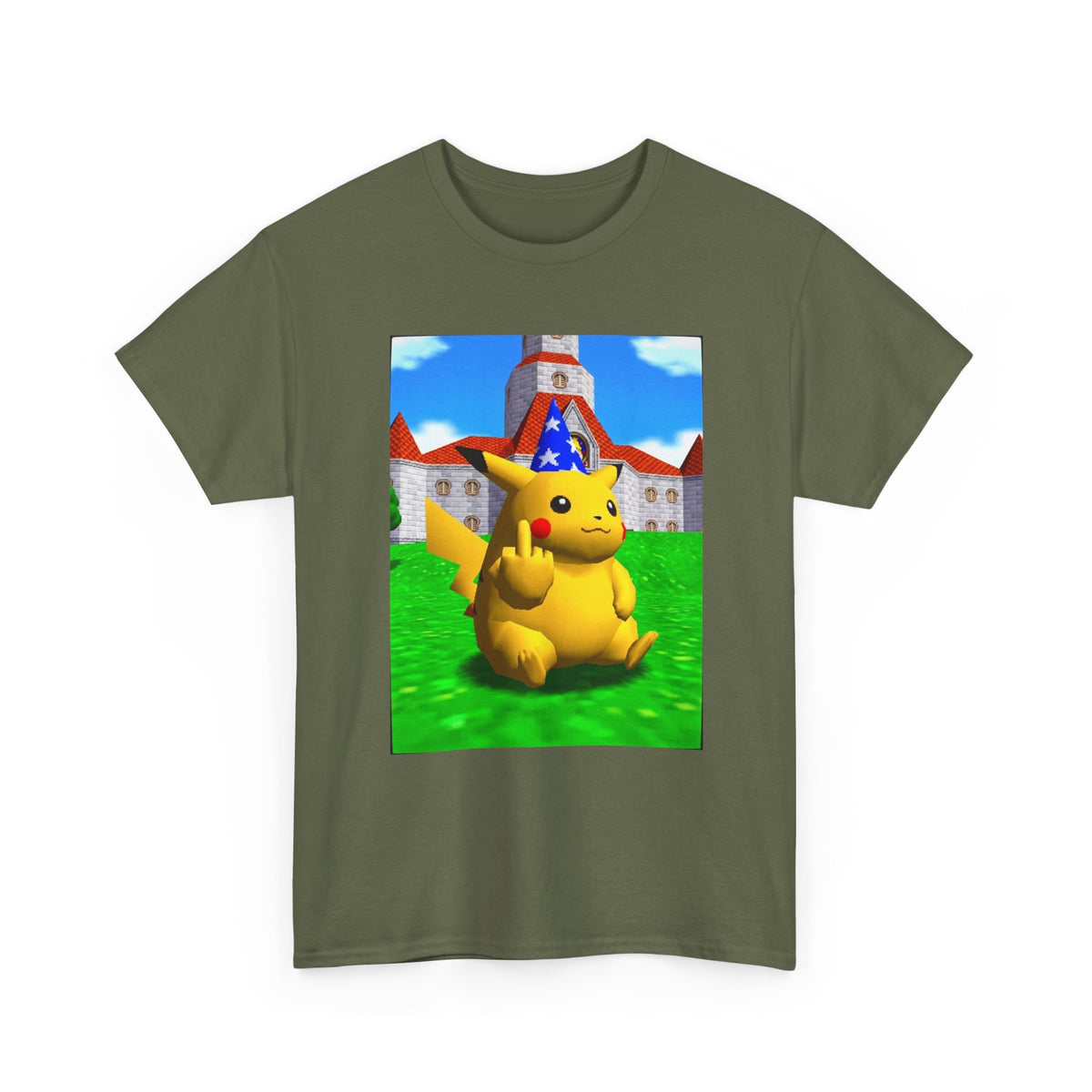 Salty Pikachu Giving The Middle Finger Tee