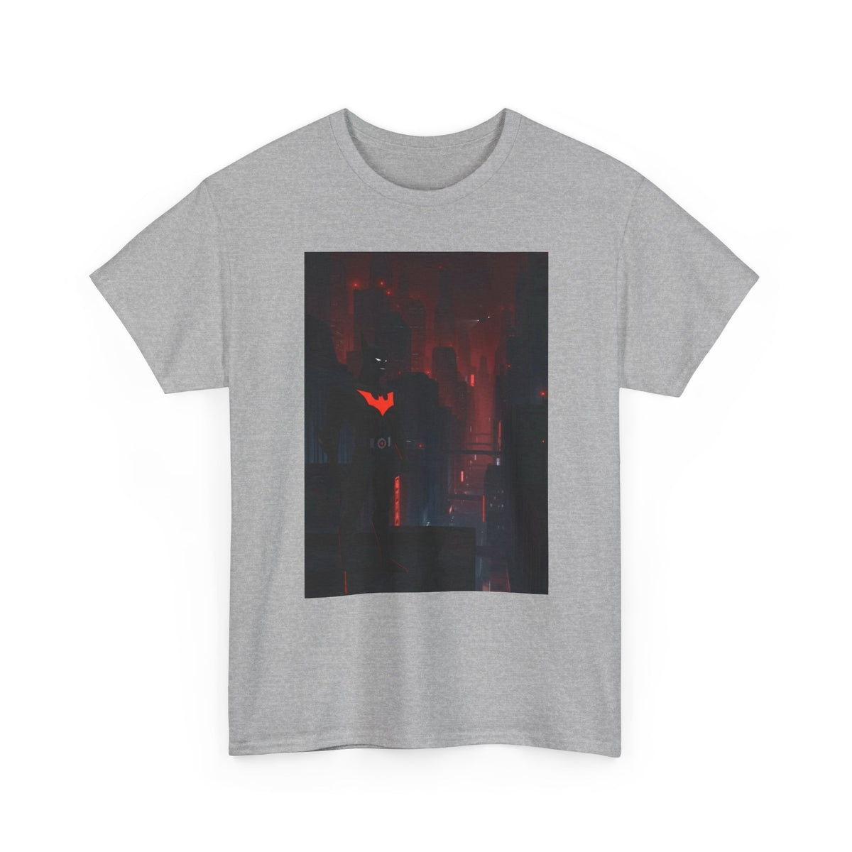 Cyberpunk Bat Hero In Neon City Tee