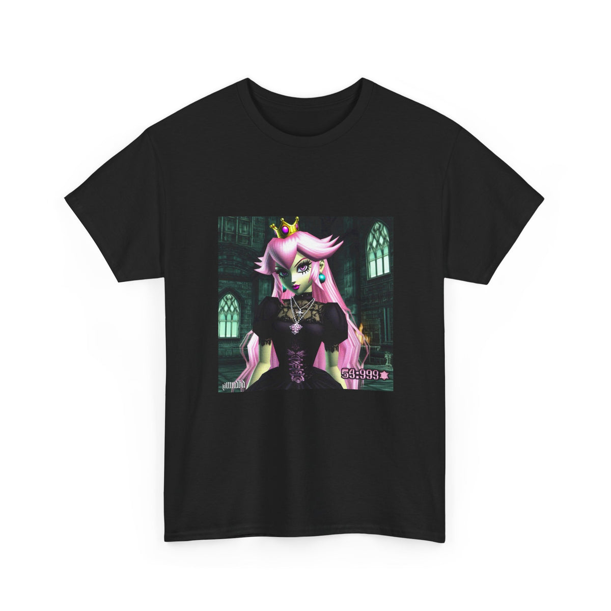 Goth Peach In Haunted Castle Tee