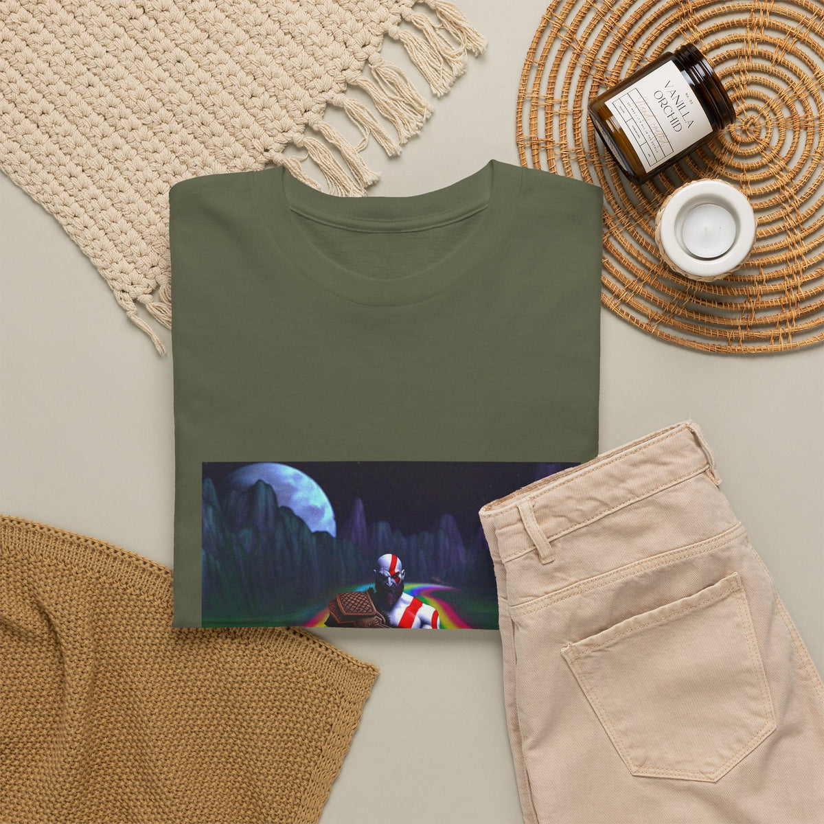Kratos Drifting The Rainbow Road Tee