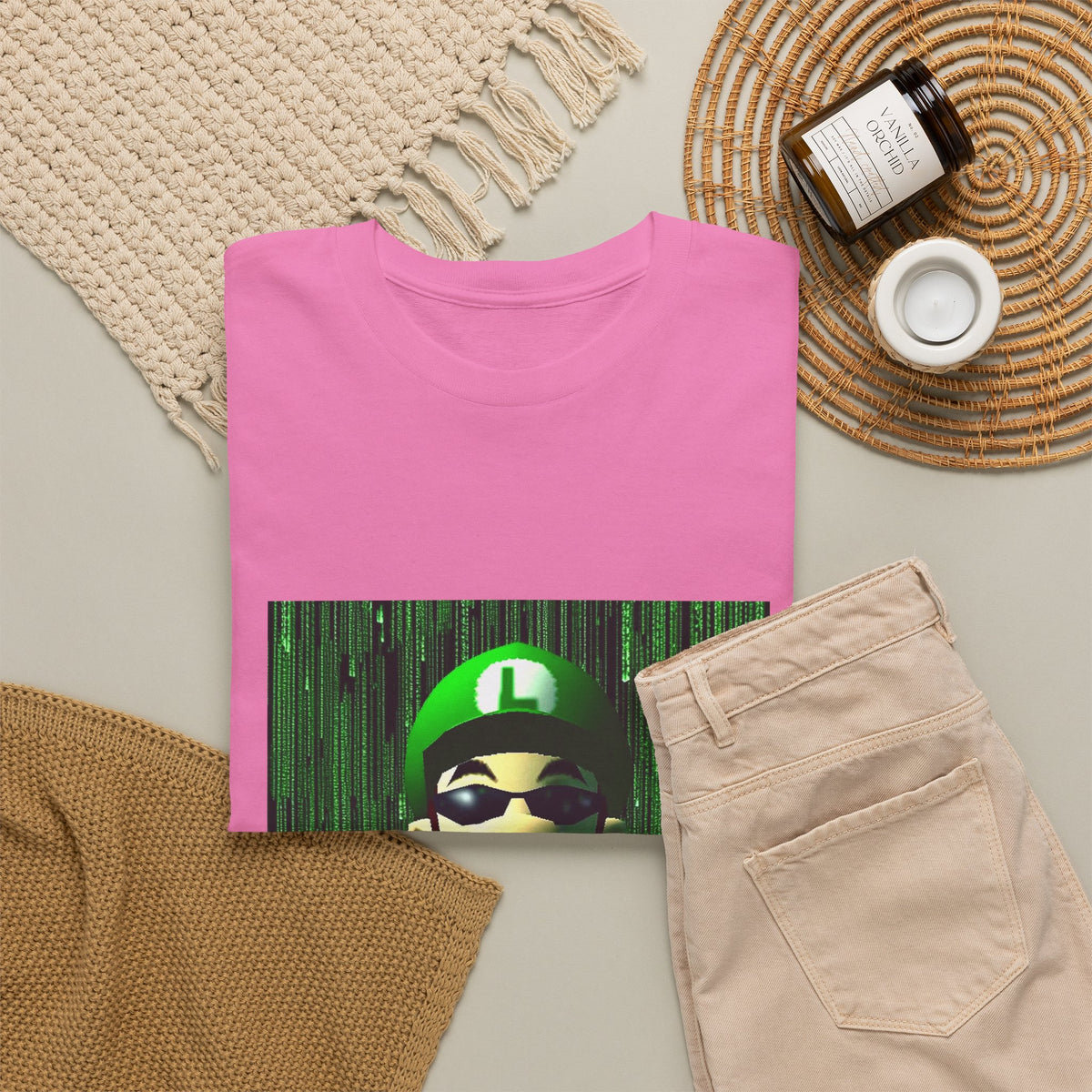Matrix Luigi Smoking In The Glitch