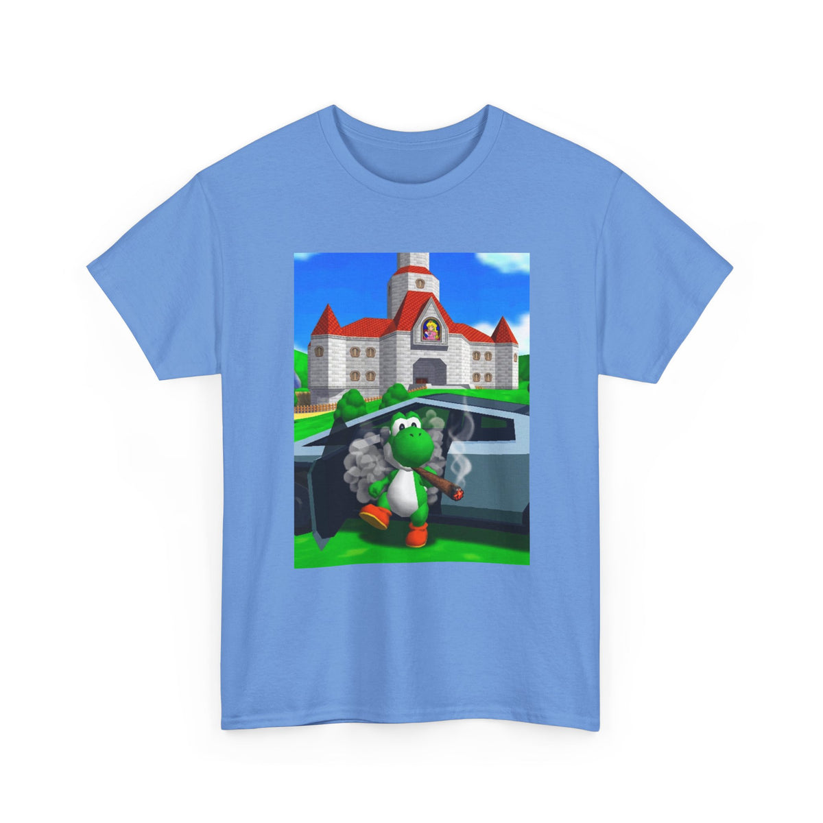 Yoshi Hotboxing Outside Princess Peach's Castle