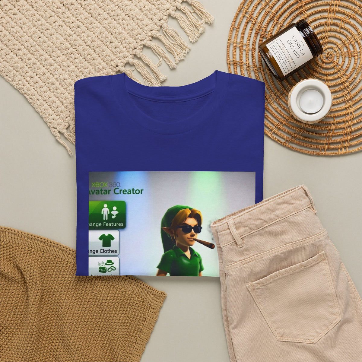 Xbox Avatar Link Smoking Blunt Tee