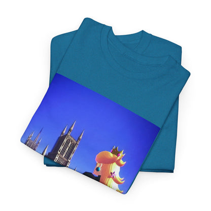 Gothic Princess Peach Gazing At Cathedral