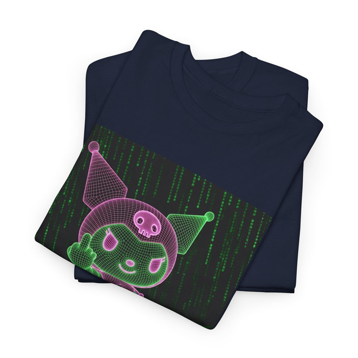 Wireframe Kuromi Skates And Flips The Bird