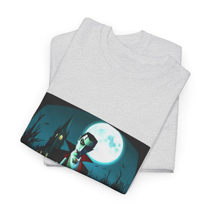 Vampire Giving The Finger In Cemetery Tee