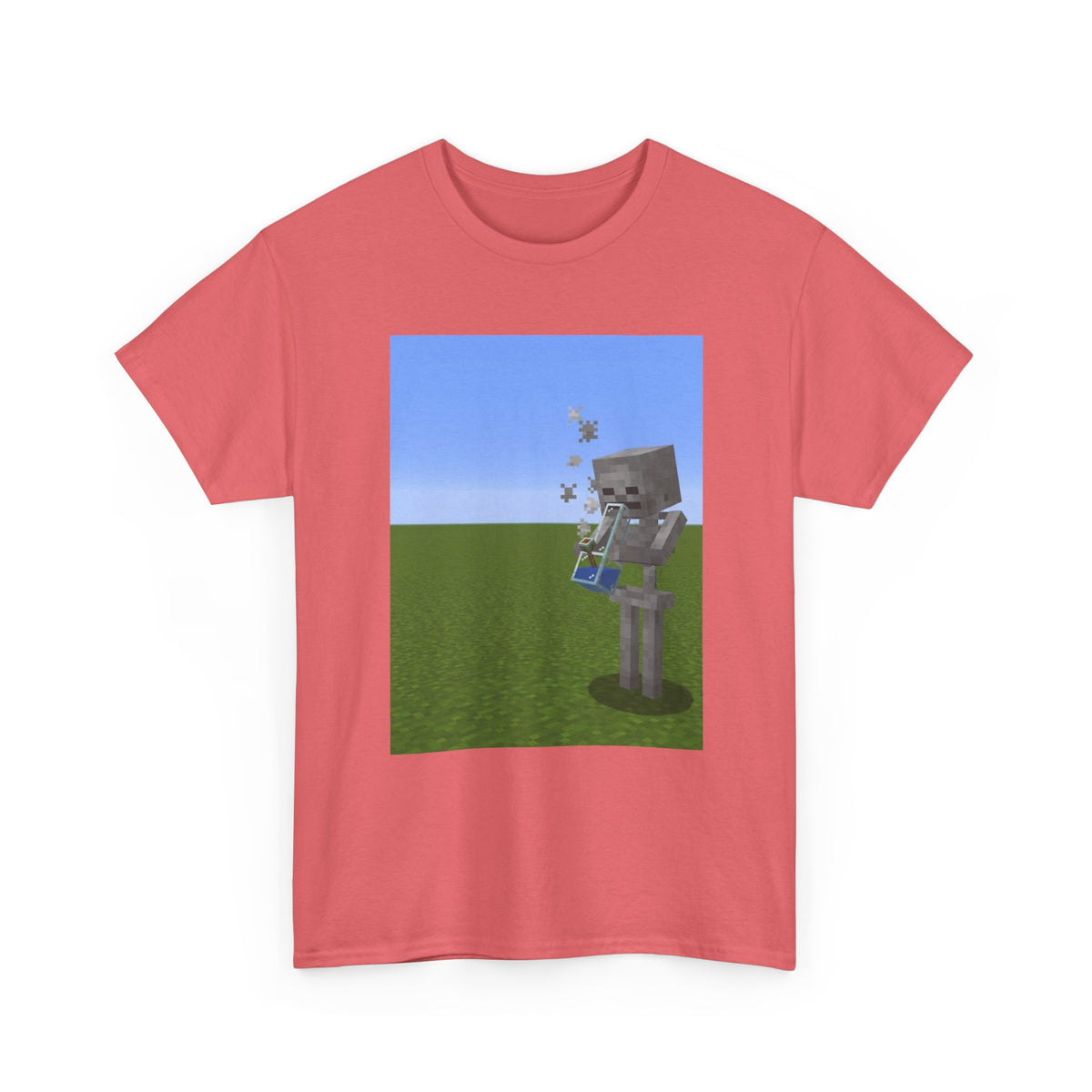 Minecraft Skeleton Taking A Hit Tee