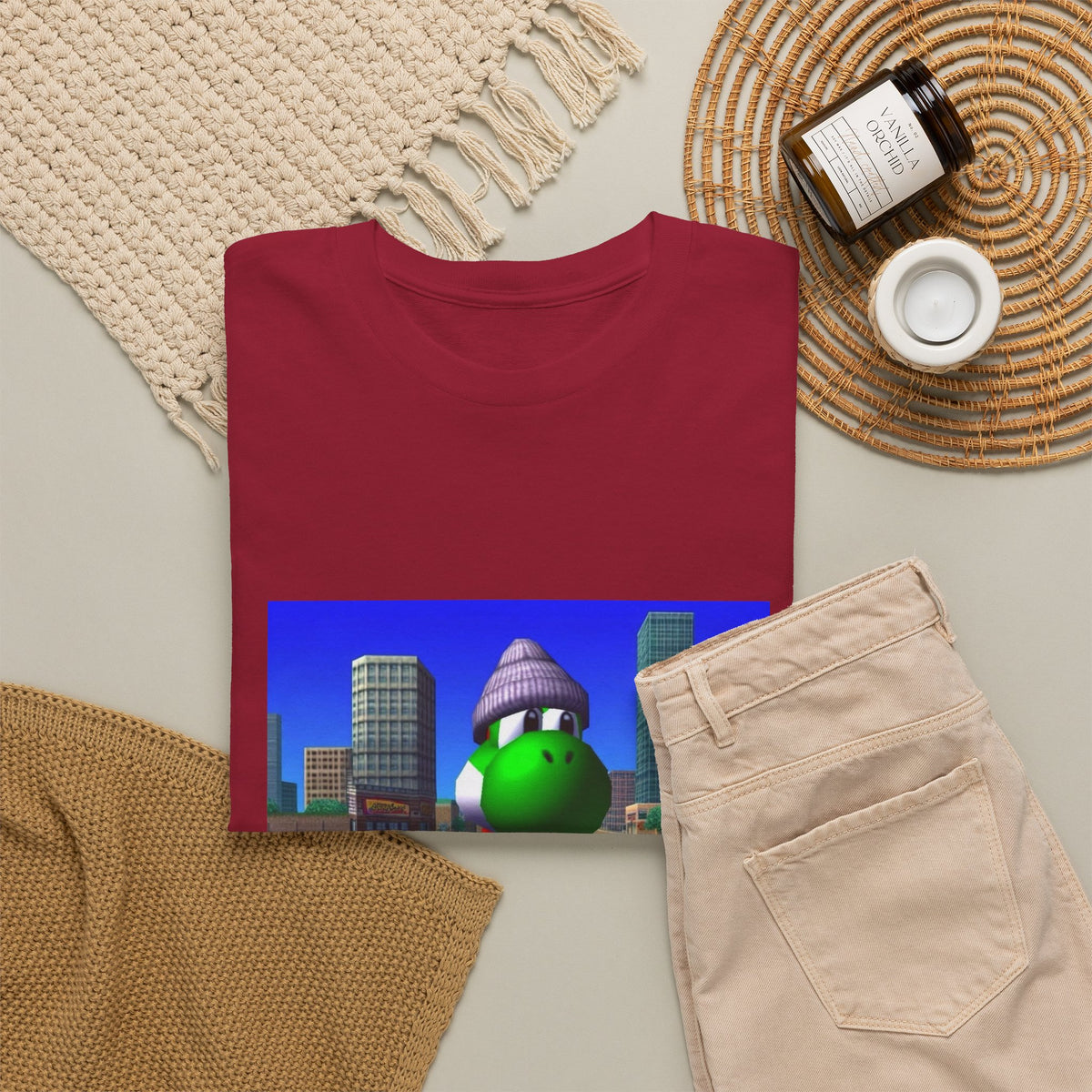 Chill Yoshi On Bench City Vibes Tee