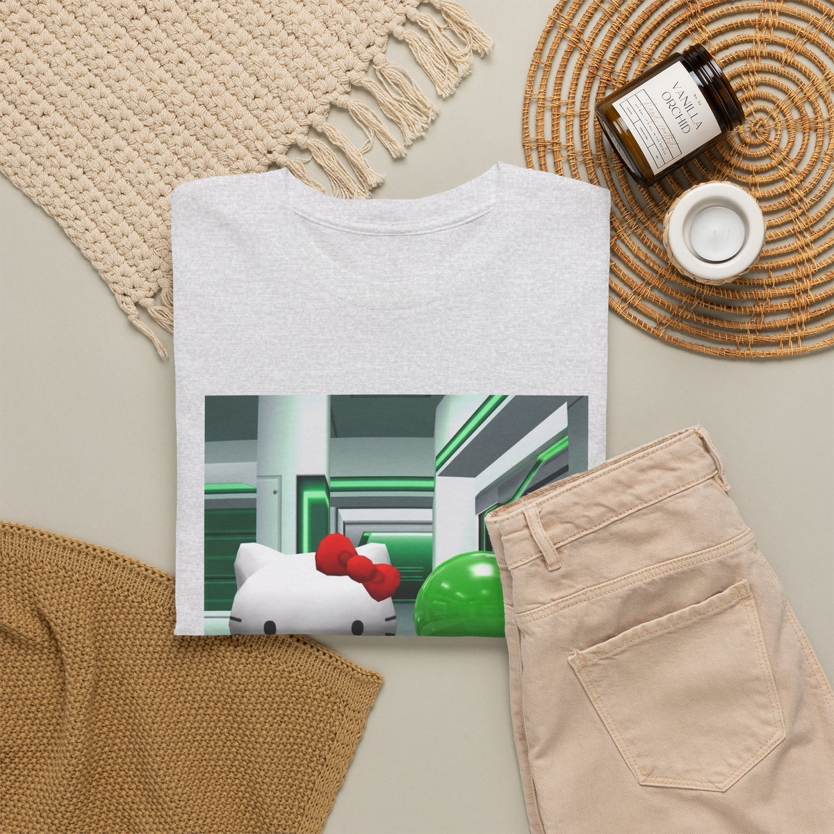 Kitty And Slime Flipping The Bird Tee