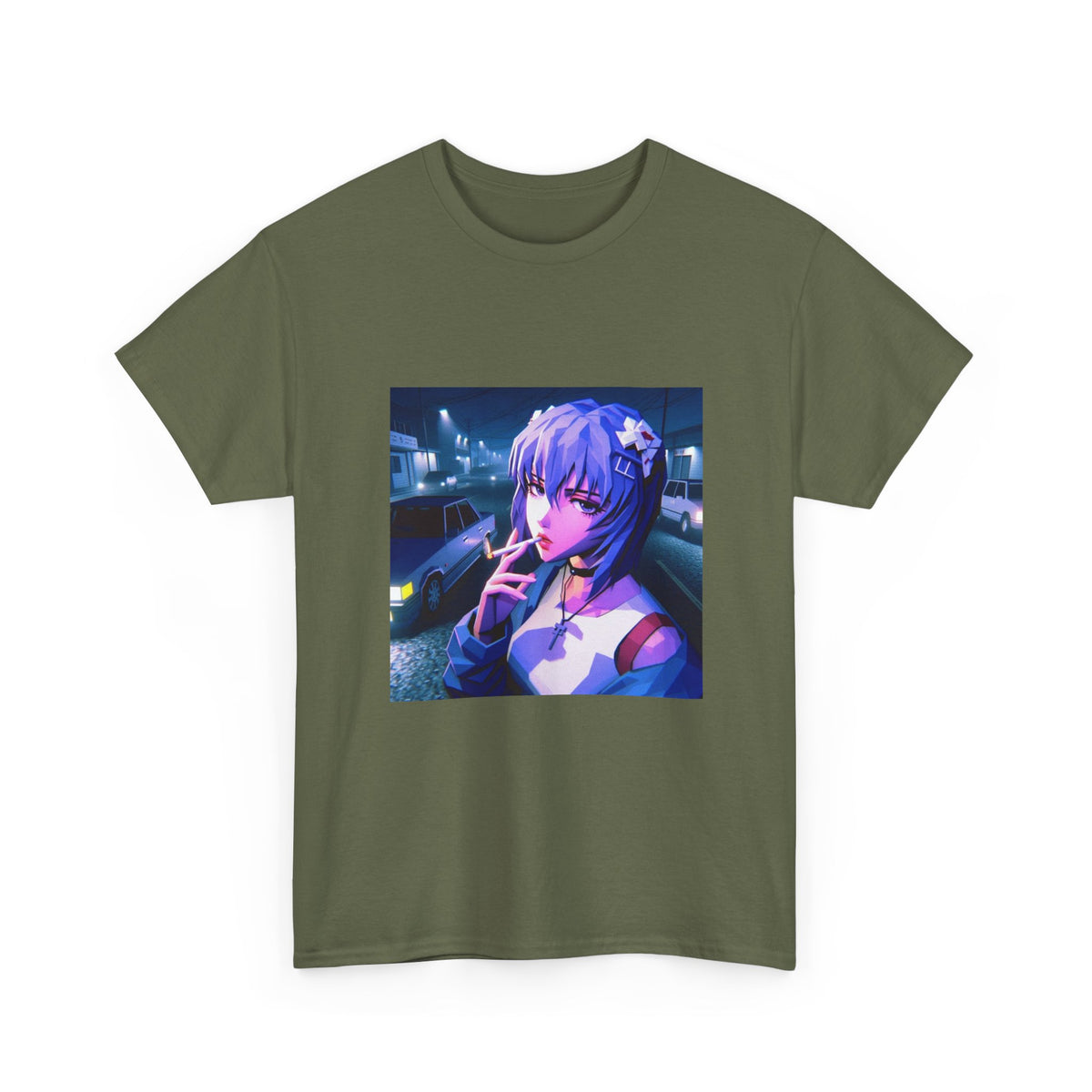 Rei Ayanami Riding GTA Streets Tee