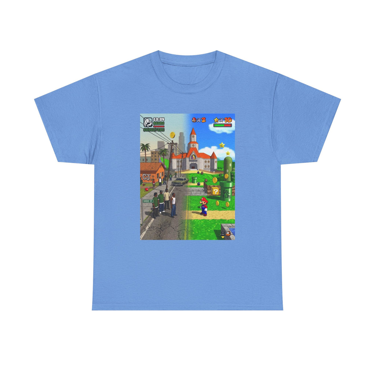 GTA San Andreas Meets Mario Mashup Tee