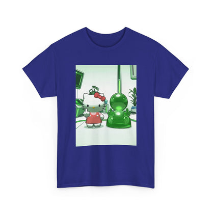 Hello Kitty And Blob Giving The Finger Tee
