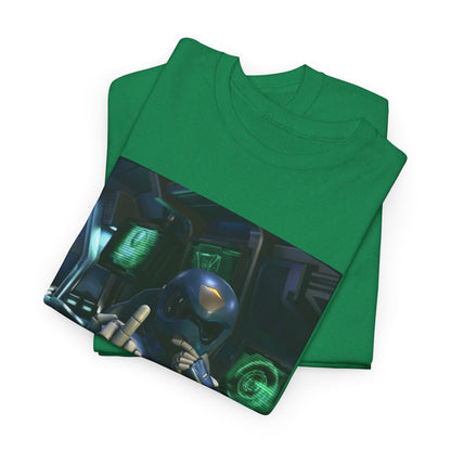 Sci-Fi Pilot Flipping The Bird Tee