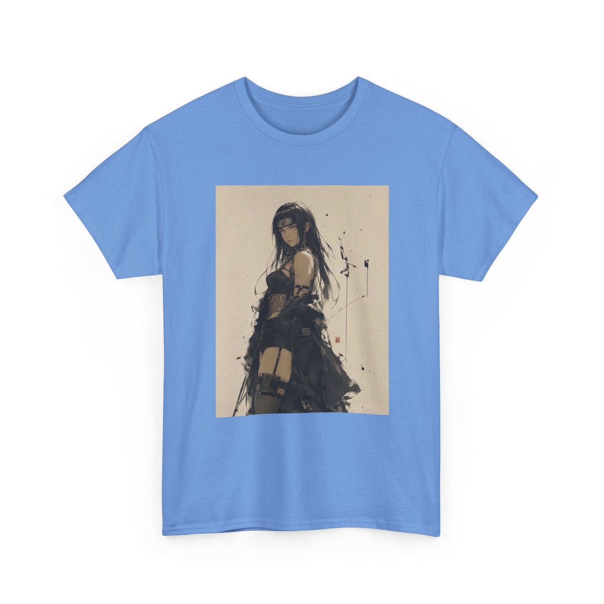 Anime Goth Girl Standing Confidently Tee