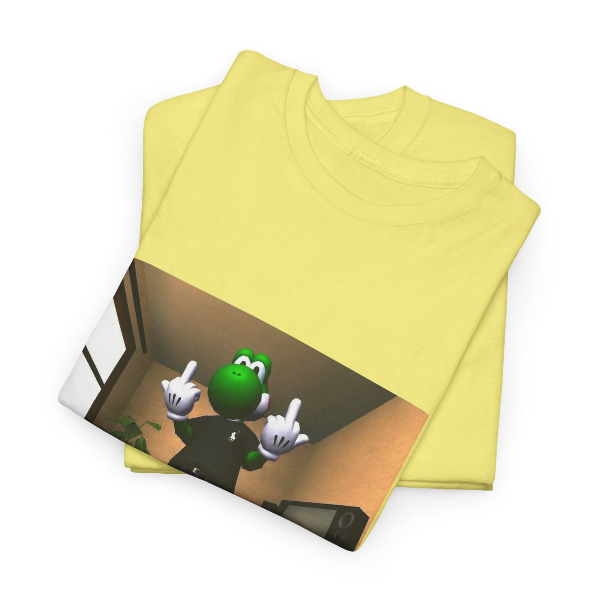 Yoshi Flipping Off In The Living Room Tee
